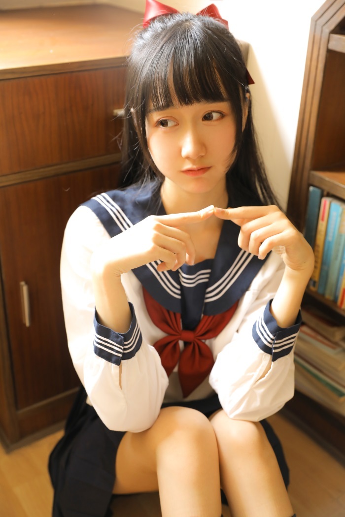 网荭coser@木绵绵OwO – 绵相随 JK俏皮水手服 [18P/56MB]插图