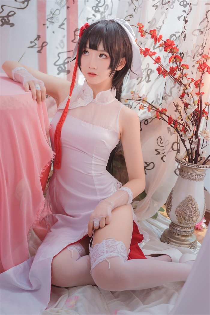 人气动漫Coser@面饼仙儿 旗袍白丝高雄 [29P/217MB插图2