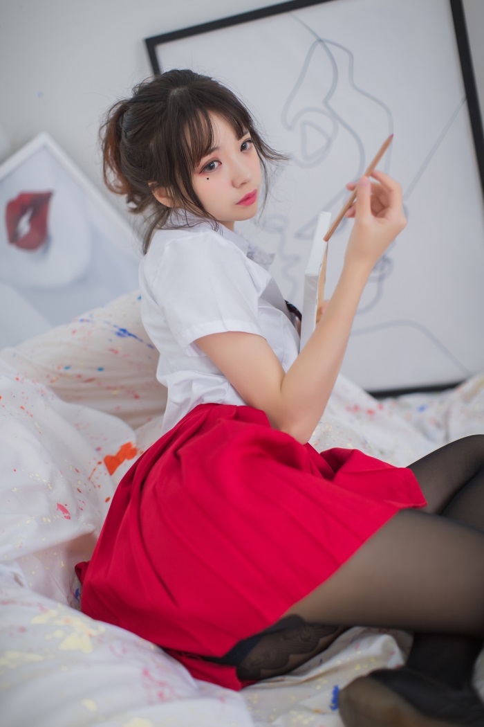 网荭Coser@疯猫ss -绝美画室JK [23P/172MB]插图