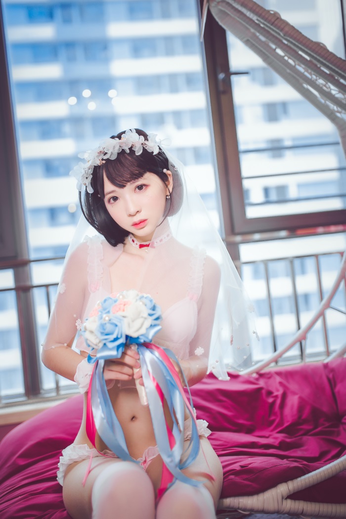 网荭Coser@疯猫ss – 梦中的婚礼 洁白的婚纱 [49P/319MB]插图