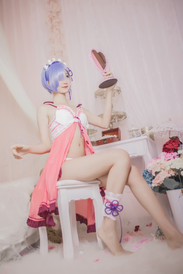 网荭Coser@木绵绵OwO – 蕾姆睡衣 [24P/164MB]插图1