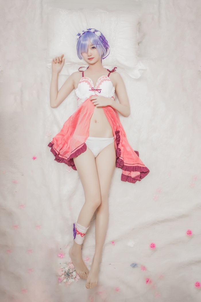 网荭Coser@木绵绵OwO – 蕾姆睡衣 [24P/164MB]插图2
