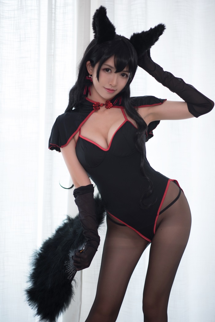 网荭Coser@鳗鱼霏儿 – 兽耳 黑丝 [13P/103MB]插图