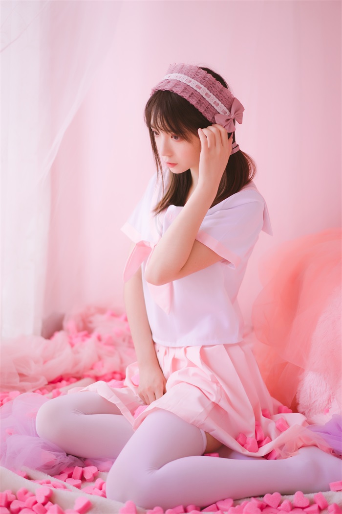 网荭Coser@疯猫ss – 粉红色丝袜狂想曲 [54P/623MB]插图