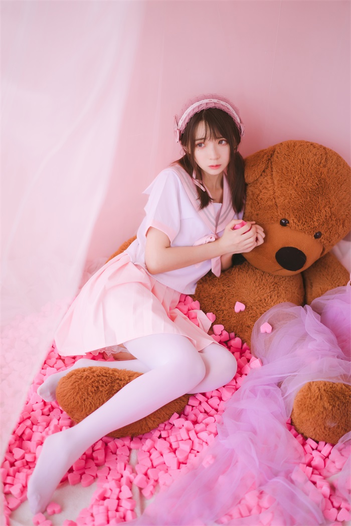 网荭Coser@疯猫ss – 粉红色丝袜狂想曲 [54P/623MB]插图1