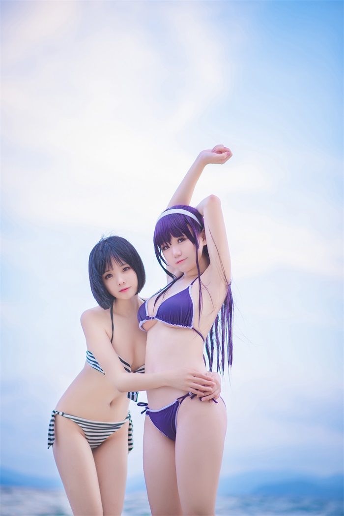 白金Saki写真 – 户外海边泳装秀 [27P/112MB]插图2